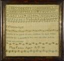 20. Early 19th century sampler embroidered with.. by  